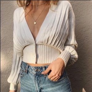 Aritzia plunge front sweater
